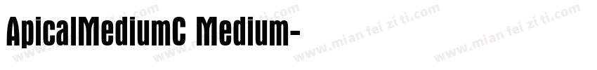 ApicalMediumC Medium字体转换